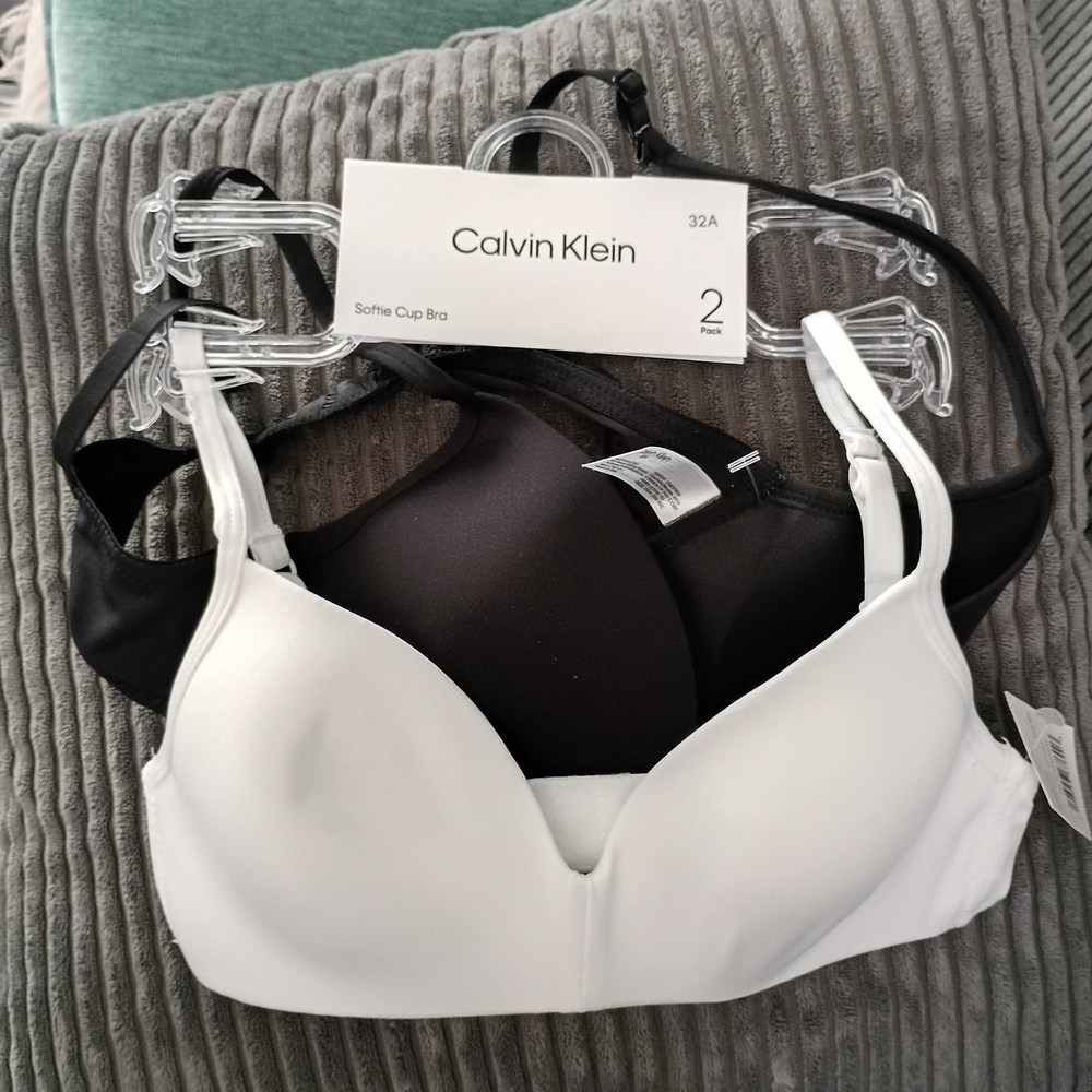 Calvin Klein Soft Cup Bra 2-Pack - Black and White